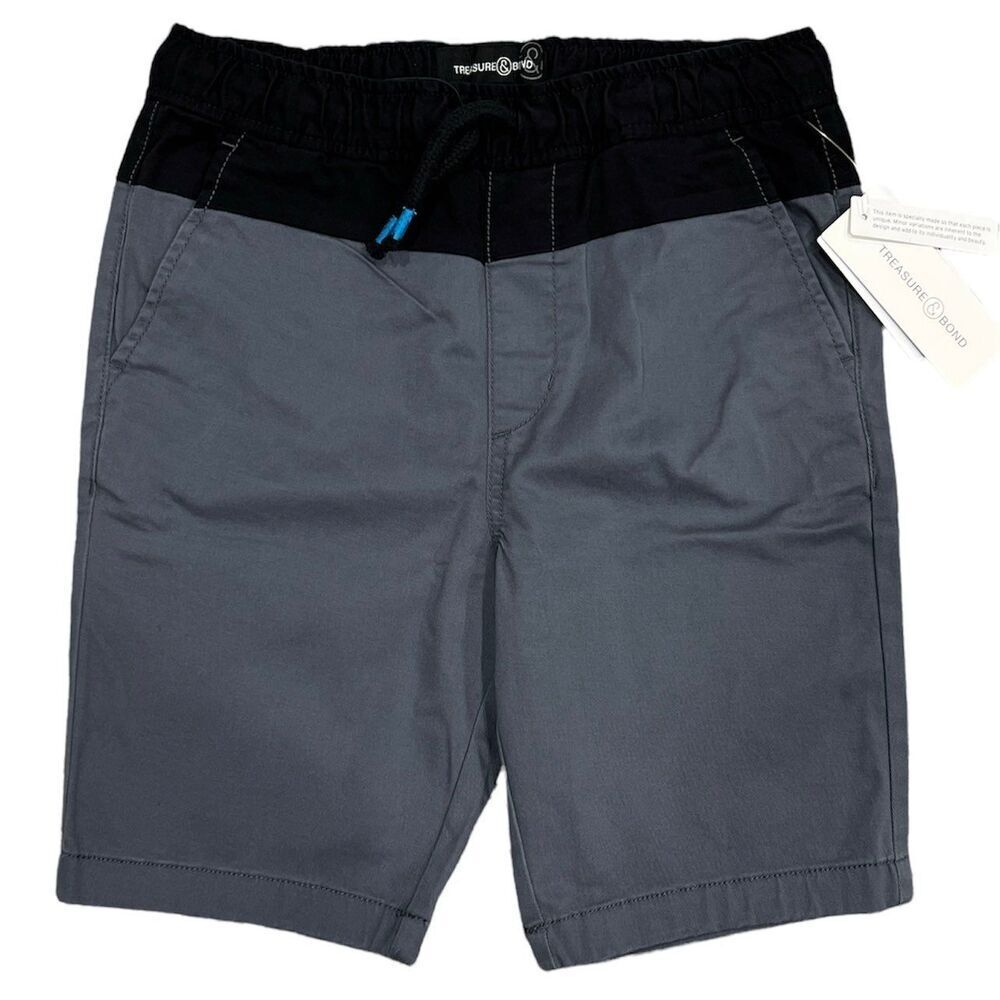 Treasure & Bond Boys Grey Turbulance Shorts M